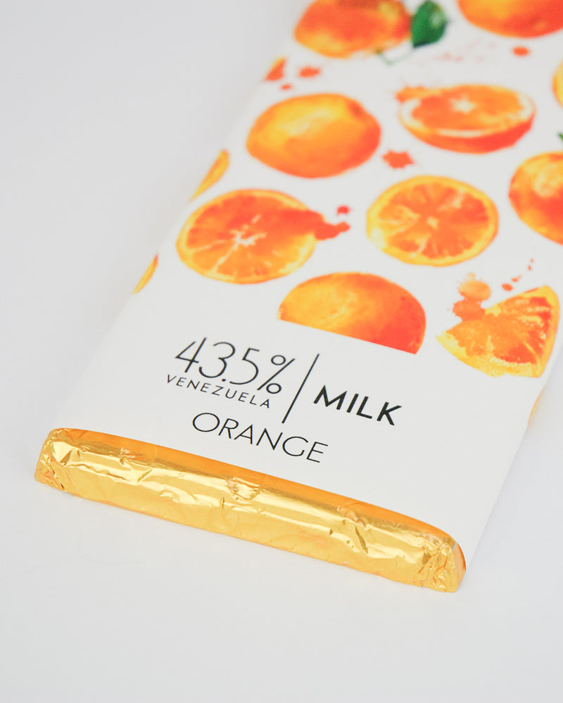 
                  
                    Load image into Gallery viewer, Orange Milk Chocolate Bar - 43.5% Venezuelan
                  
                