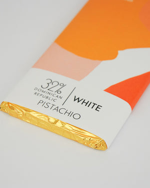
                  
                    Load image into Gallery viewer, Pistachio White Chocolate Bar - 32% Dominican Republic
                  
                