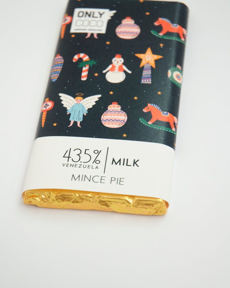 Mince Pie, 43.5% Venezuelan Milk Chocolate