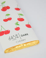 Cherry Dark Chocolate Bar - 64.5% Peruvian