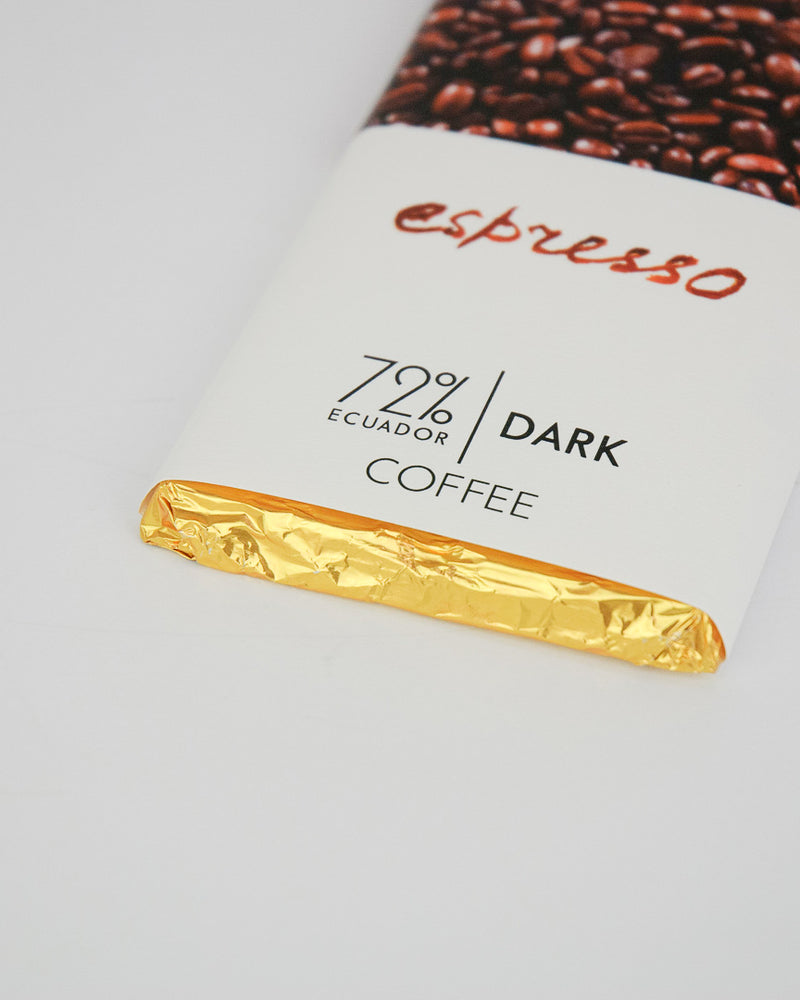 
                  
                    Load image into Gallery viewer, Coffee Dark Chocolate Bar - 72% Ecuadorian
                  
                