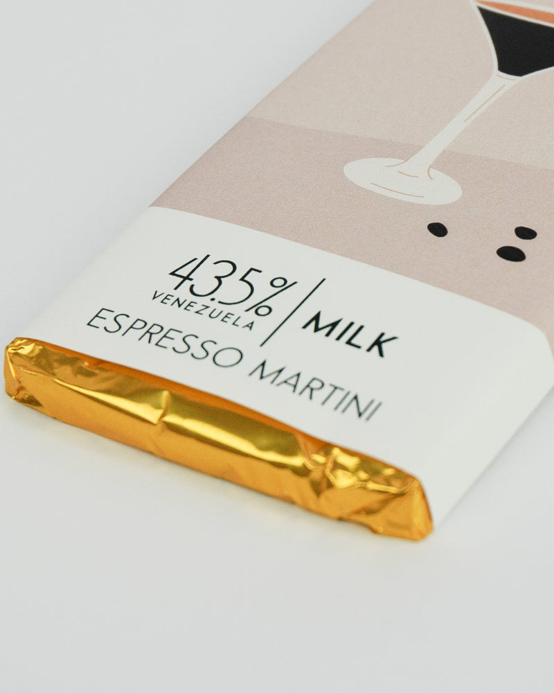 Espresso Martini Milk Chocolate Bar - 43.5% Venezuelan