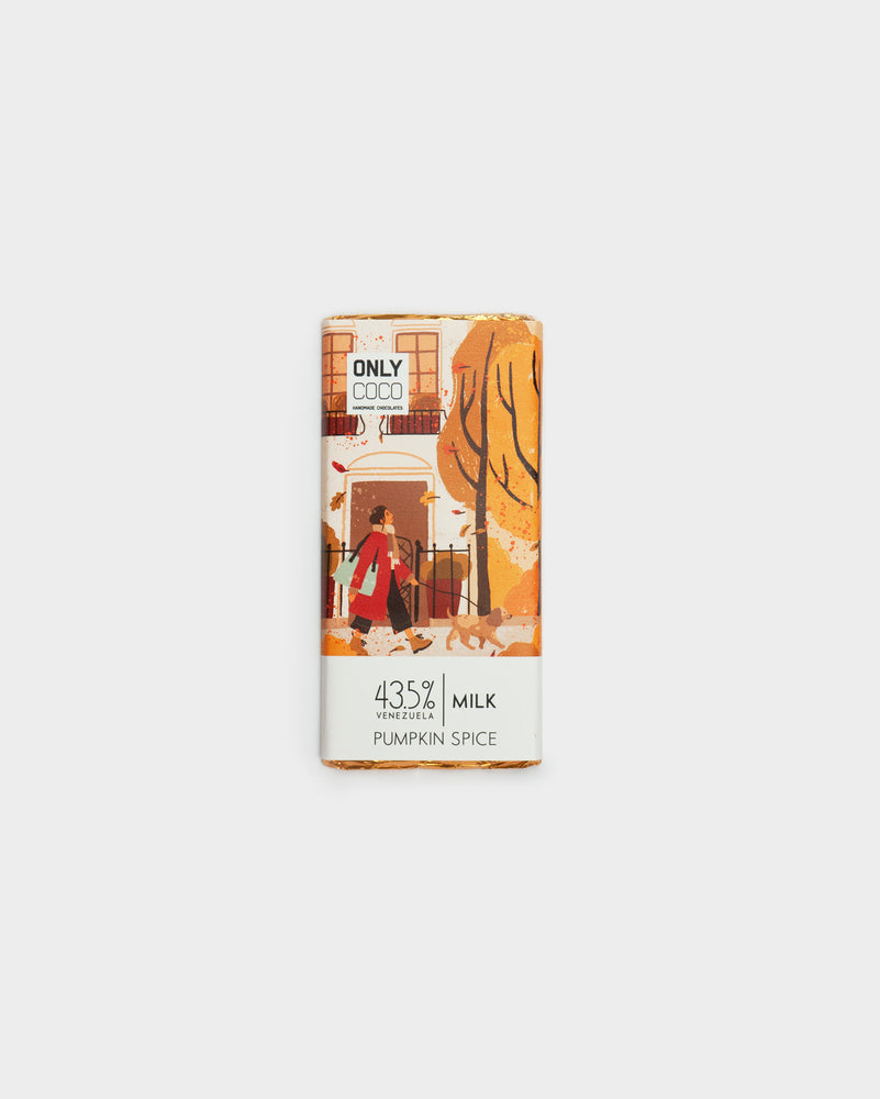 Pumpkin Spice Milk Chocolate Bar - 43.5% Venezuelan